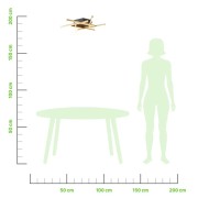 Plafoniera Trinidad LED nero, oro, 1685LM, Novecento