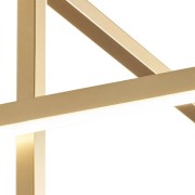 Trinidad plafoniera LED integrato, nero/oro, 1050LM, Novecento