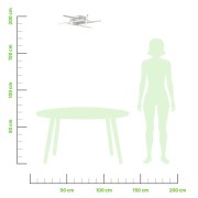 Plafoniera Trinidad LED bianco, 1685LM, Novecento dimensioni