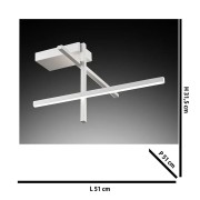 Plafoniera Trinidad LED bianco 1050LM, Novecento