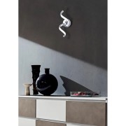 Evelin applique moderno LED, alluminio, 700LM, cromo, Novecento