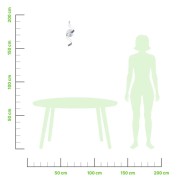 Evelin applique moderno LED, alluminio, 700LM, cromo, Novecento