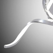 Evelin plafoniera moderna LED, alluminio, 1960LM, cromo, Novecento