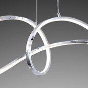 Evelin lampadario moderno LED, metallo, cromo Novecento dettaglio