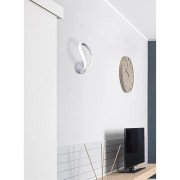 Applique moderno India LED metallo, bianco Novecento