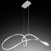 Evelin lampadario moderno LED, metallo, cromo Novecento