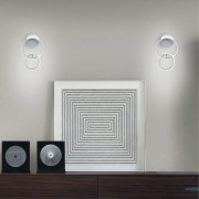 Kara applique LED integrato, metallo bianco ambientato