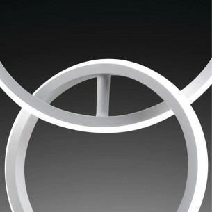 Kara applique LED integrato, metallo bianco 2