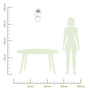 Kara applique LED integrato, metallo bianco dimensioni