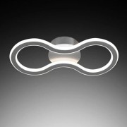 Giorgia plafoniera LED in metallo, argento, Novecento