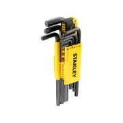 Set chiavi maschio esagonale a testa sferica 9pz Stanley 0-89-904