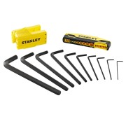 Set chiavi maschio esagonale a testa sferica 9pz Stanley 0-89-904