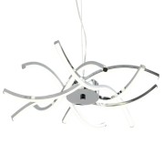 Roxie lampadario LED integrato, cromo, alluminio, 3120LM, Novecento