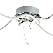 Roxie plafoniera LED, cromo, alluminio, 2300 LM, Novecento