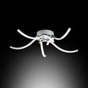 Roxie plafoniera LED, cromo, alluminio, 2300 LM, Novecento