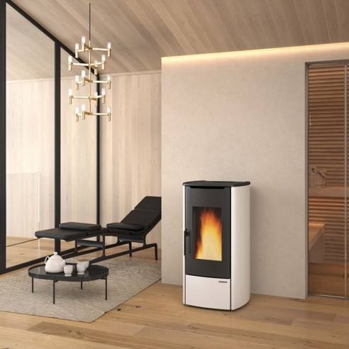 Stufa a pellet bordeaux Idro Marina H11 14,8 kW La Nordica Extraflame