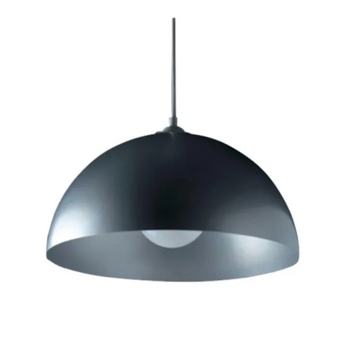 Lampadario Calotta in metallo grigio, E27, Ø 33 cm, Novecento