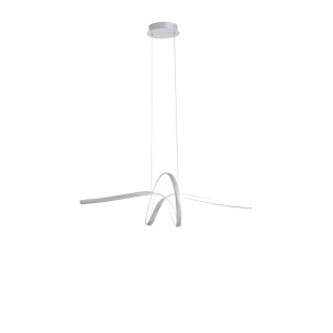 Malika lampadario moderno LED silver, alluminio, 2700LM, Novecento 2
