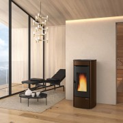 Stufa a pellet bronzo Idro Marina H13 17,5 kW La Nordica Extraflame