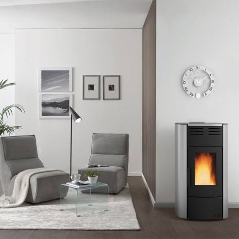 Stufa a pellet ventilata bianco Raffaella Idro H15 18,1 kW LaNordica Extraflame 1285101