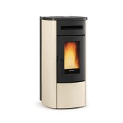 Stufa a pellet ermetica ventilata avorio Guenda Idro 16,2 kW LaNordica Extraflame 1285300