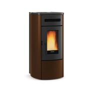 Stufa a pellet ermetica ventilata bronzo Guenda Idro 16,2 kW LaNordica Extraflame 1285301