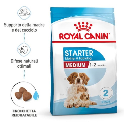 Royal Canin STARTER Mother e BabyDog medium alimento secco cani 4kg