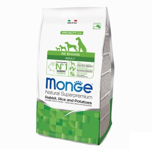 Monge Natural Superpremium All Breeds Adult coniglio con riso e patate