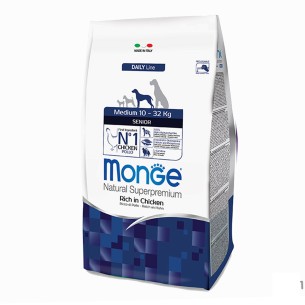 Monge Natural Superpremium Medium Senior ricco in pollo 3kg
