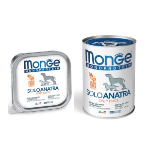 Monge Monoprotein patè solo anatra alimento umido cane
