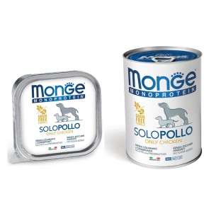 Monge Monoprotein patè solo pollo alimento umido cane