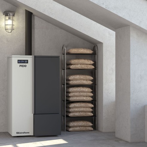 Caldaia a pellet idro PR30 30 kW LaNordica Extraflame Evolution Line 1202600