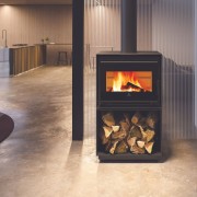 Stufa caminetto a legna Bench 54 Edilkamin ambientata 1
