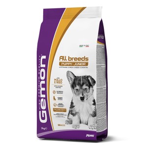 Gemon All Breeds Puppy & Junior con pollo e riso alimento secco cane 15kg