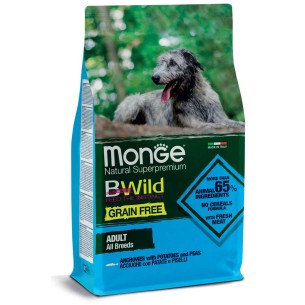 Monge Natural Superpremium Grain Free All Breeds adult acciughe patate e piselli