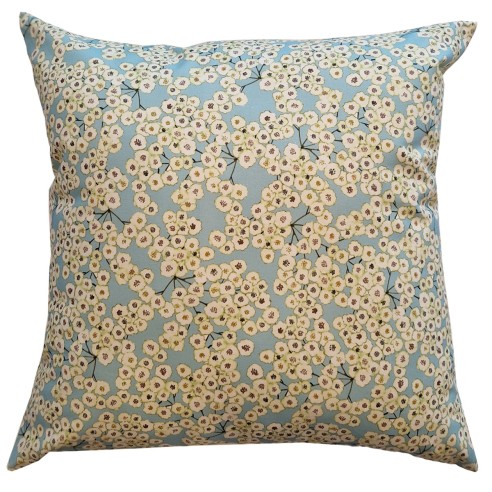 Cuscino arredo Giada floreale sfoderabile con zip 50x50 cm Olibò