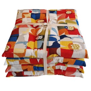 Set 4pz cuscino per sedia...