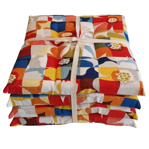 Set 4pz cuscino per sedia Sissy 40x40cm