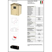 Casetta da giardino Flavia 146x130xh194cm 62436