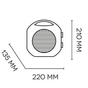Termoventilatore Argo Pop Mint 2000W dimensioni