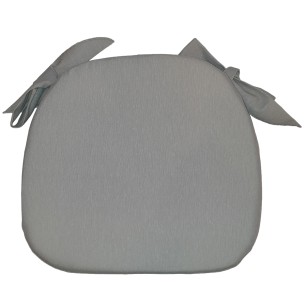 Cuscino sedia Garda tinta unita grigio chiaro 40x37cm H 6cm