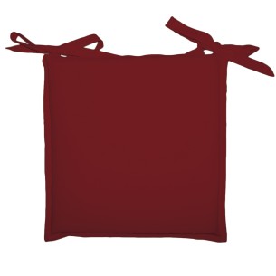 Cuscino per sedia sfoderabile Garda bordeaux 40x40cm Olibò