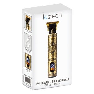 Tagliacapelli uomo, rasoio elettrico con display LED, regolabarba 2
