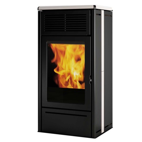 Stufa a pellet bianco Nara 2 UP Edilkamin