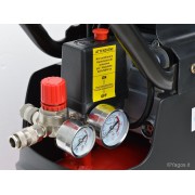 Compressore ad aria coassiale 50L 2HP lubrificato Virium CE650 manometri attacco rapido