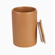 Barattolo Chocolate in ceramica con coperchio in bambù 850ml