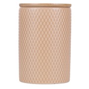 Barattolo Light Chocolate Shapes in ceramica, coperchio in bambù, 850ml