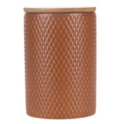 Barattolo Dark Chocolate in ceramica con coperchio in bambù 850ml