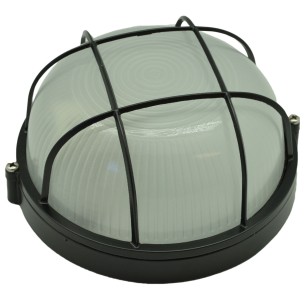 Plafoniera da esterno Saturnina in alluminio 1xE27 con griglia bianco 2