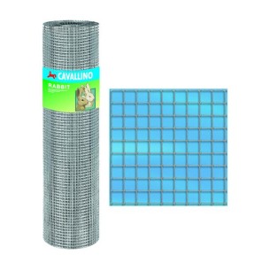 Rete Cavallino rabbit zincata 6,3x6,3 mm H 100 cm